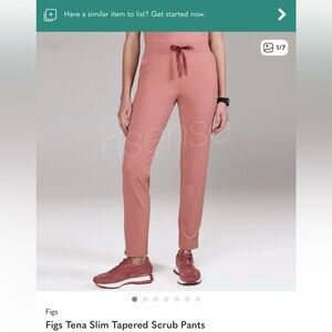 in search of FIGS TENA TAPERED PANTS XS